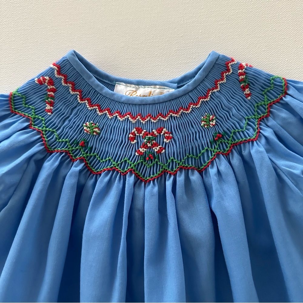 Rosalina Baby Girl 3 Months Holiday Christmas Smocked Dress - Picture 7 of 7